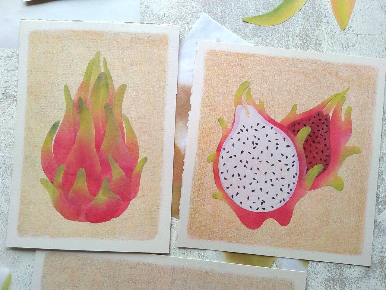 tropical fruits illustration_Yodchat Bupasiri_ยอดฉัตร บุพศิริ19